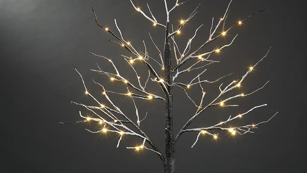 Lámpara de árbol decorativo artificial con luces led